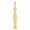Portable Punch Needle Knitting Embroidery Pen Threader Wooden Handle Tool for Weaving Sewing Felting Craft
