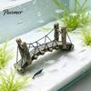 Non-Toxic Fish Accessories Aquarium Bridge Ornament, Arch Miniature Tank Decor, Resin Landscape Decor Mini Model for Terrarium, Fairy Garden