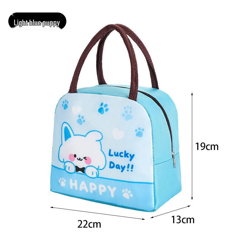 Cute Insulated Bento Bag: Cartoon Lunch Box for Kids and Office