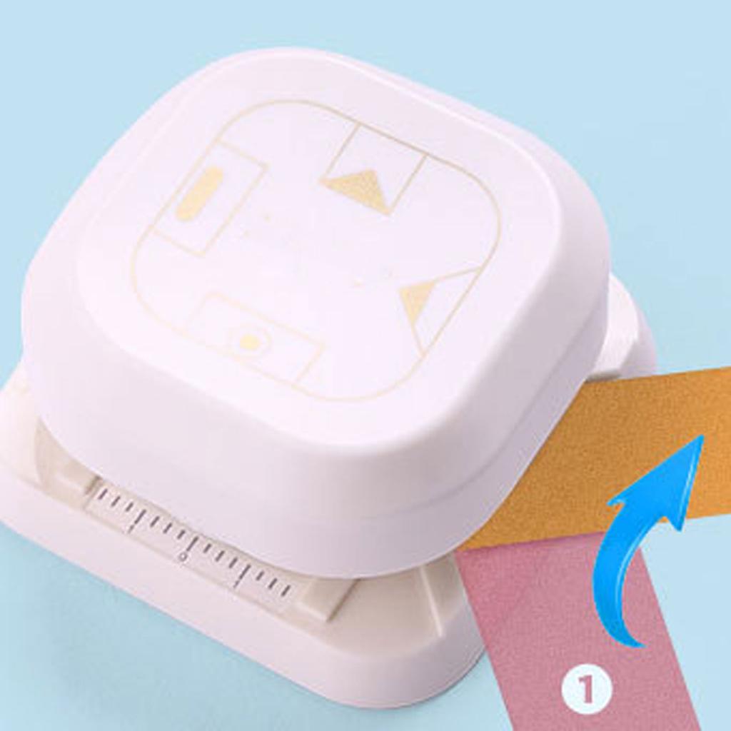Multifunctional Corner Paper Puncher 4 In 1 Paper Puncher Paper Corner Cutter for Kid Art Craft Scrapbooking Card Making
