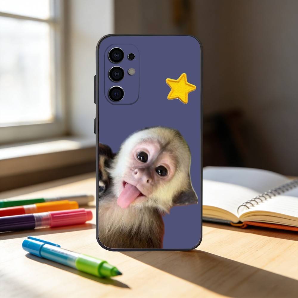 m-Monkey abstract Funny    Phone Case For Samsung S25,S24,S21,S22,S23,S30,Ultra,S20,Plus,Fe,Note,10,9,5G Black Cover