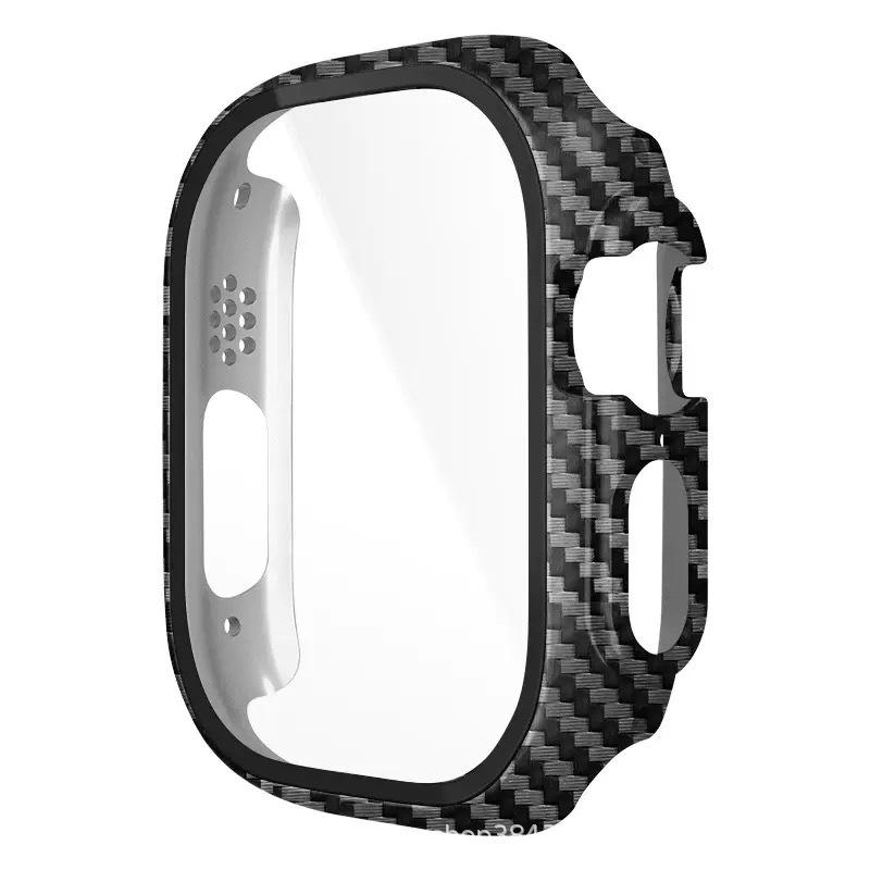 Carbon Fiber Texture Protective Case for Apple Watch 1234567/8910/11SE