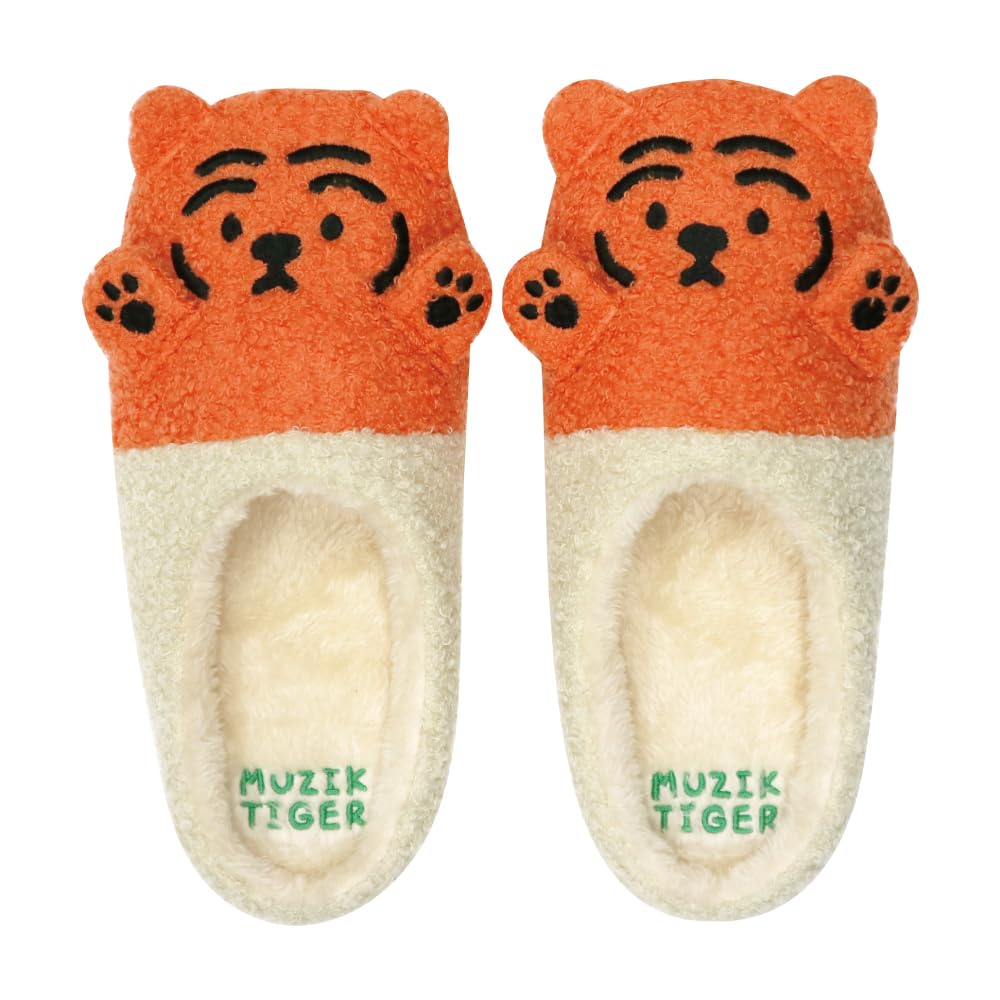 

FASPROJECT MUZIK TIGER Меховые тапочки с передней застежкой Домашняя обувь Боа (Женский/Оранжевый) Женские SH-42415-ОРАНЖЕВЫЙ