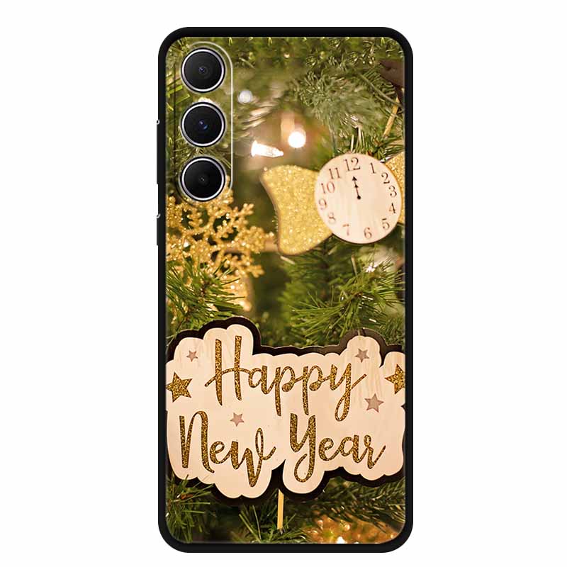 Christmas Phone Case For Samsung A17 5G 2025 Case Soft Black Silicone Bumper For GalaxyA17 17 5G TPU Coque Samsung Galaxy A17 5G