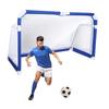5x3 FT Aluminum Soccer Goal Portable Football Goal Quick Set Up Foldable Indoor/Outdoor Soccer Net for Backyard Kids and Adults