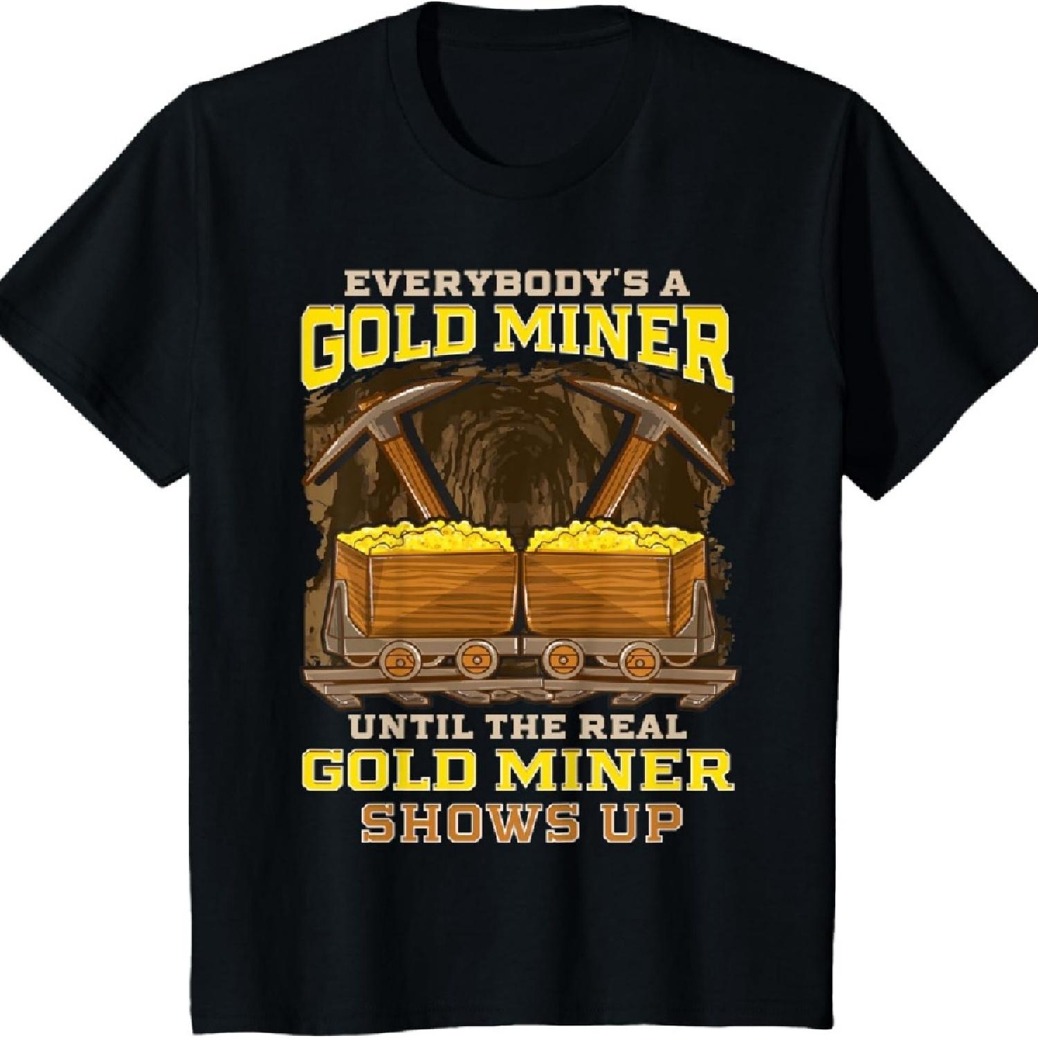 

Детская забавная футболка «Эксперт-золотодобытчик» XXXXXL чёрный