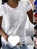 Summer New Arrivals: Women's European & American Lace Short-Sleeved Top