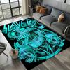 2025 New Style Slayer Heavy Metal Band Sign Carpet Rug for Living Room Bedroom Home Sofa Decoration,Kid Play Non-slip Floor Mat