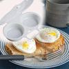 1Pc Kitchen Microwave Oven Round Shape Egg Steamer Cooking Mold Egg Poacher Egg Tool