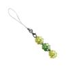 Fashion Beaded Phone Charm Lanyard for Women Girls Crystal Four Leaf Clovers Keyring Stylish Keychain Bag Purse Pendant