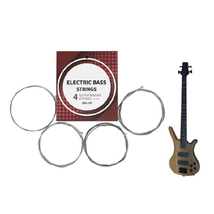 Bass Guitar Strings Hexagonal Carbon Steel Strings for 4/5-String Electric Bass