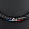 Car Sticker 2025 Hot New Carbon Fiber Car Steering Wheel Cover Non-slip Card Cover for Fords 2 3 4 5 MK 2 6 7 Ranger Fiesta Kuga