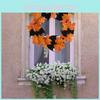 Unique Halloween Bat Wreath With Elegant Maple Leaf Design For Festive Home And Bar Decorations