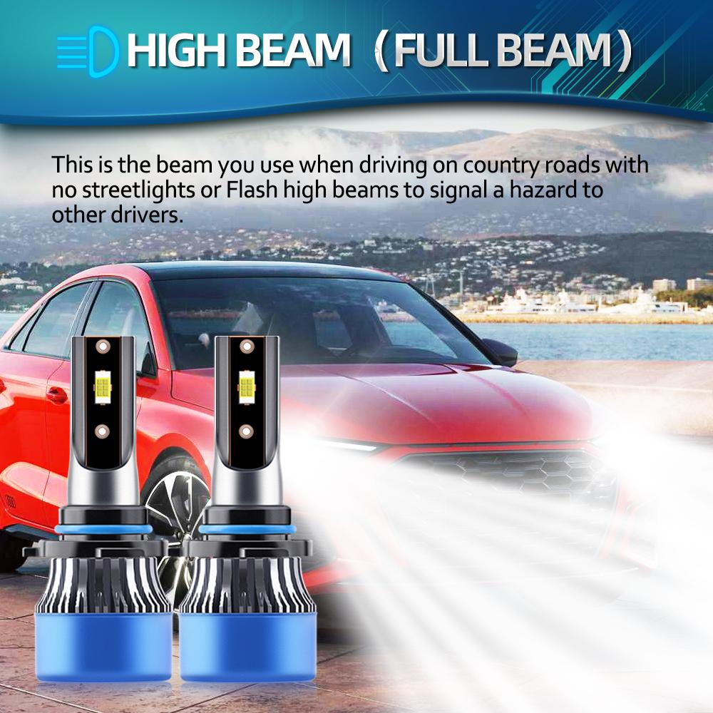 

2/6PC Ultra-Brightness LED light blubs High Low Beam Automotive Replacement Headlight Bulbs for Ford Escape 2013 2014 2015 2016 5-Year Warranty