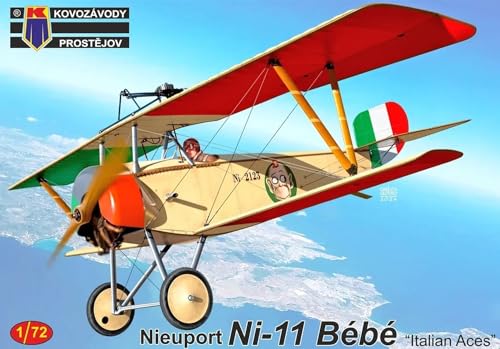 KP Model 1/72 Scale Italian Nieuport 11 Bebe Italian Ace Plastic Model Kit KPM0450
