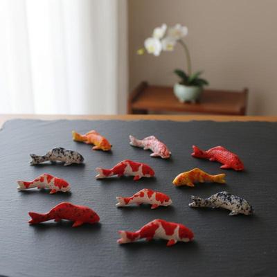 Gift Cartoon Mini Koi Fish Ornament Resin Crafts Cute Carp Figurines Simulation DIY Small Fish Statue Fairy Garden Decorations