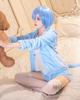 Starting Life In Another World Ram and Rem Cosplay Costume with Cat Mode Cat Ram Cosplay Costume for School and Stage Wear Cat Mode Size [Excellent