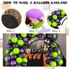 Halloween Balloon Chain Set Purple Green Balloon Set Big Spider Holiday Atmosphere Decoration