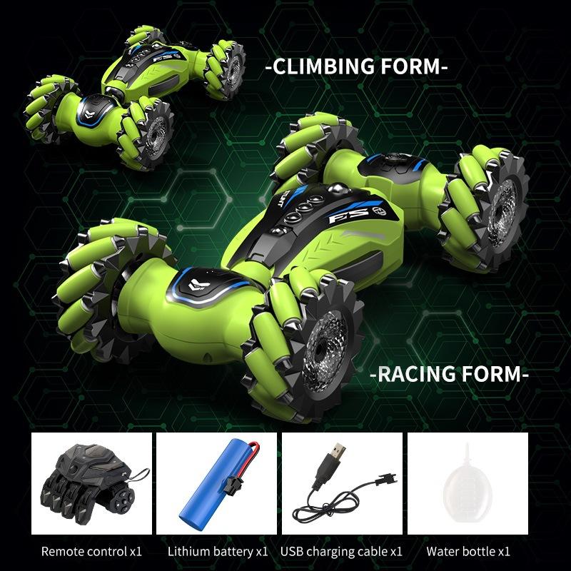 Wireless Remote Control Off-road Vehicle Racing Stunt Spray Gesture-sensing Four-wheel Drive Car Children's Toy for Boy