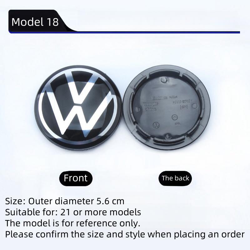 

Для VOLKSWAGEN VW 56-76 мм Наклейка на центральну ковпачок колеса автомобіля Аксесуари Для Volkswagen R-line R GTI Polo Golf Touareg Passat Mago 4PCS