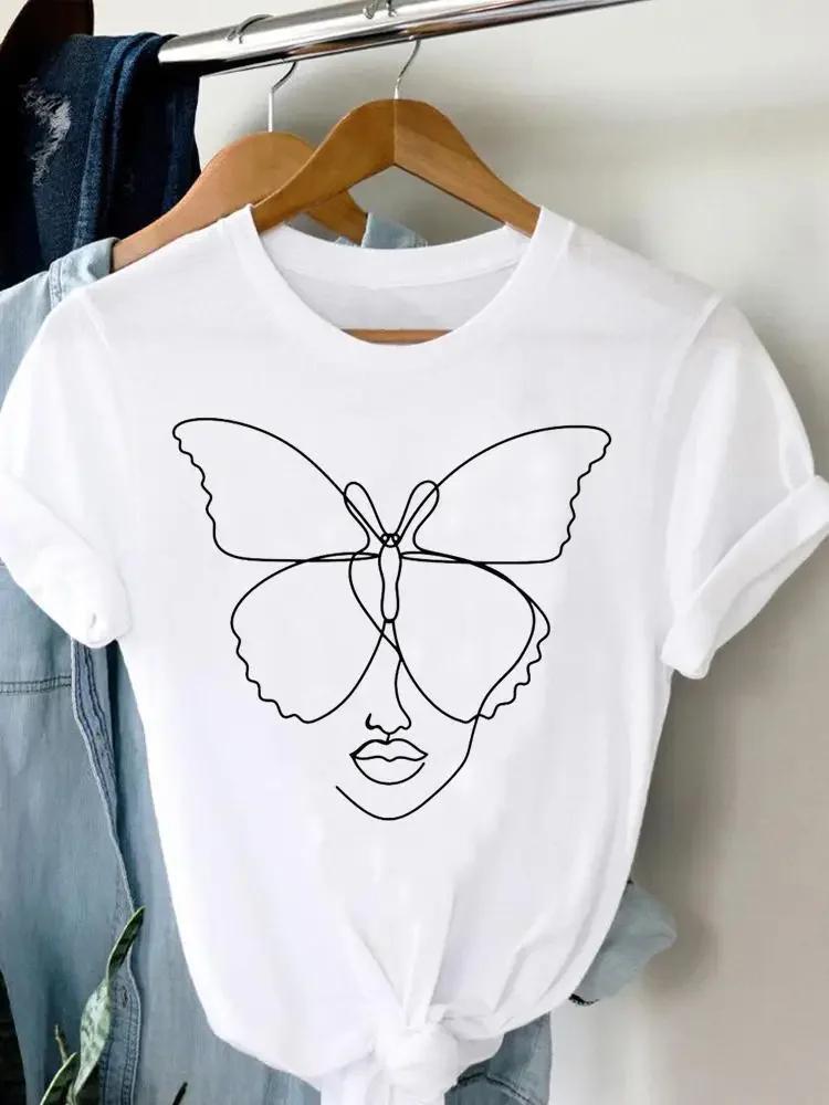 2025 New Watercolor Lovely Flamingo Women Short Sleeve Fashion Summer Top Casual Trend Tshirt Travel Graphic T-Shirt Lady Tee