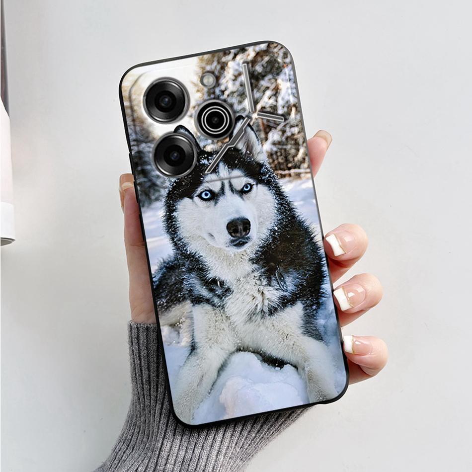 For Tecno Pova 6 Pro Case 6.78" Marble Black Silicone Soft Back Cover For Tecno Pova 6 Pro Phone Case Pova6 Pro 6Pro Coque Funda
