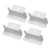 4Pcs Solar Panel Mounting Z Bracket Kit Off Gird Roof Installation Set for RV Yacht Flat Roof