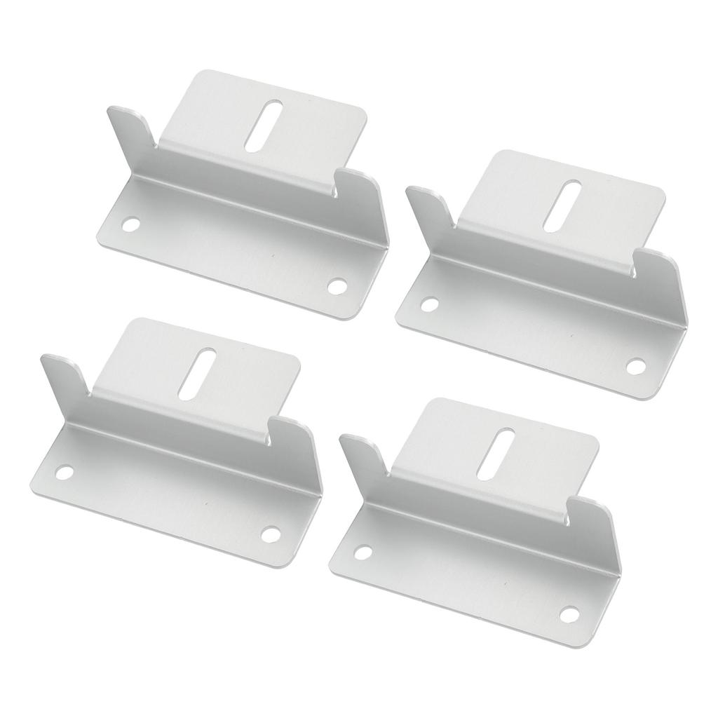 4Pcs Solar Panel Mounting Z Bracket Kit Off Gird Roof Installation Set for RV Yacht Flat Roof