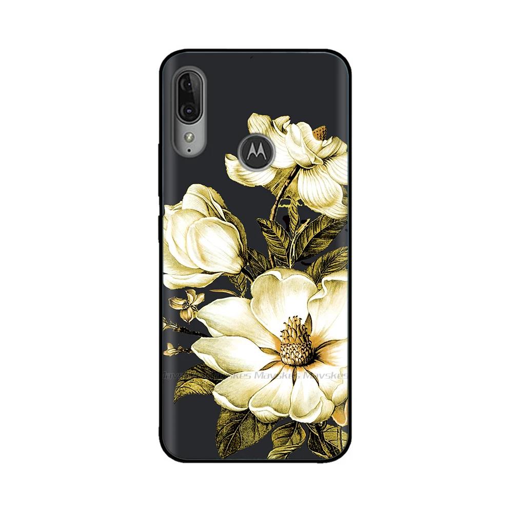 For Moto E6 Plus Case Soft Black Silicone Phone Back Cover For Motorola Moto E6 Play E6s 2020 MotoE6 Plus Case Cover Coque Funda