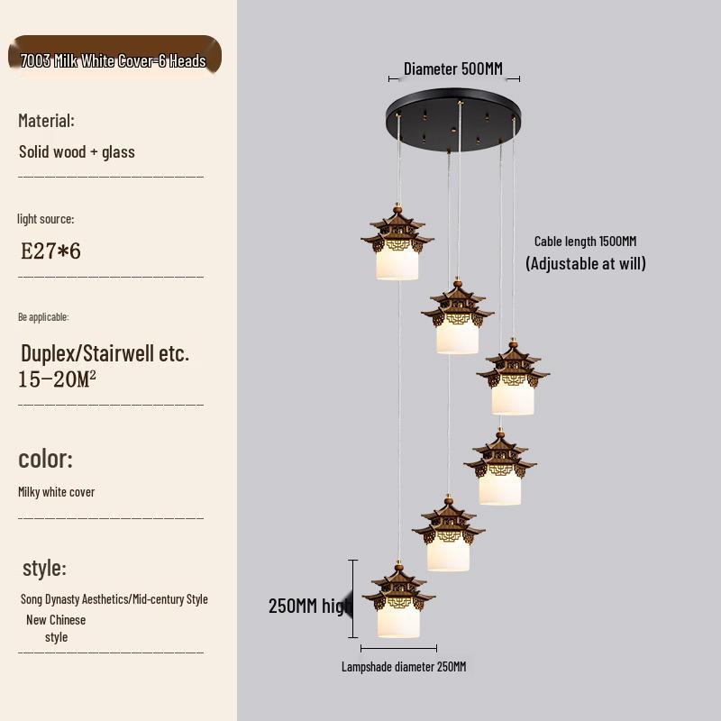 Zen Tea Room Pendant Light - Song Dynasty Style for Temples and B&Bs