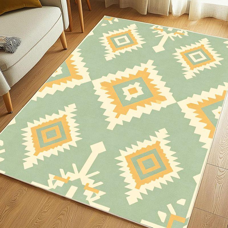 Southwestern Aztec Southwest Aztec Geometric Carpet Washable Non slip Floor Mat Living Room Bedroom Study Simple Home Decor