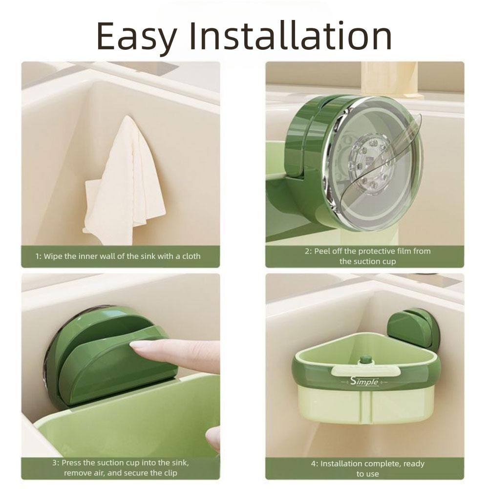 Suction Cup Sink Drainer Basket,Sink Strainer Basket,Multi-Functional Food Waste Disposal Filter,Kitchen Residual Filter Basket