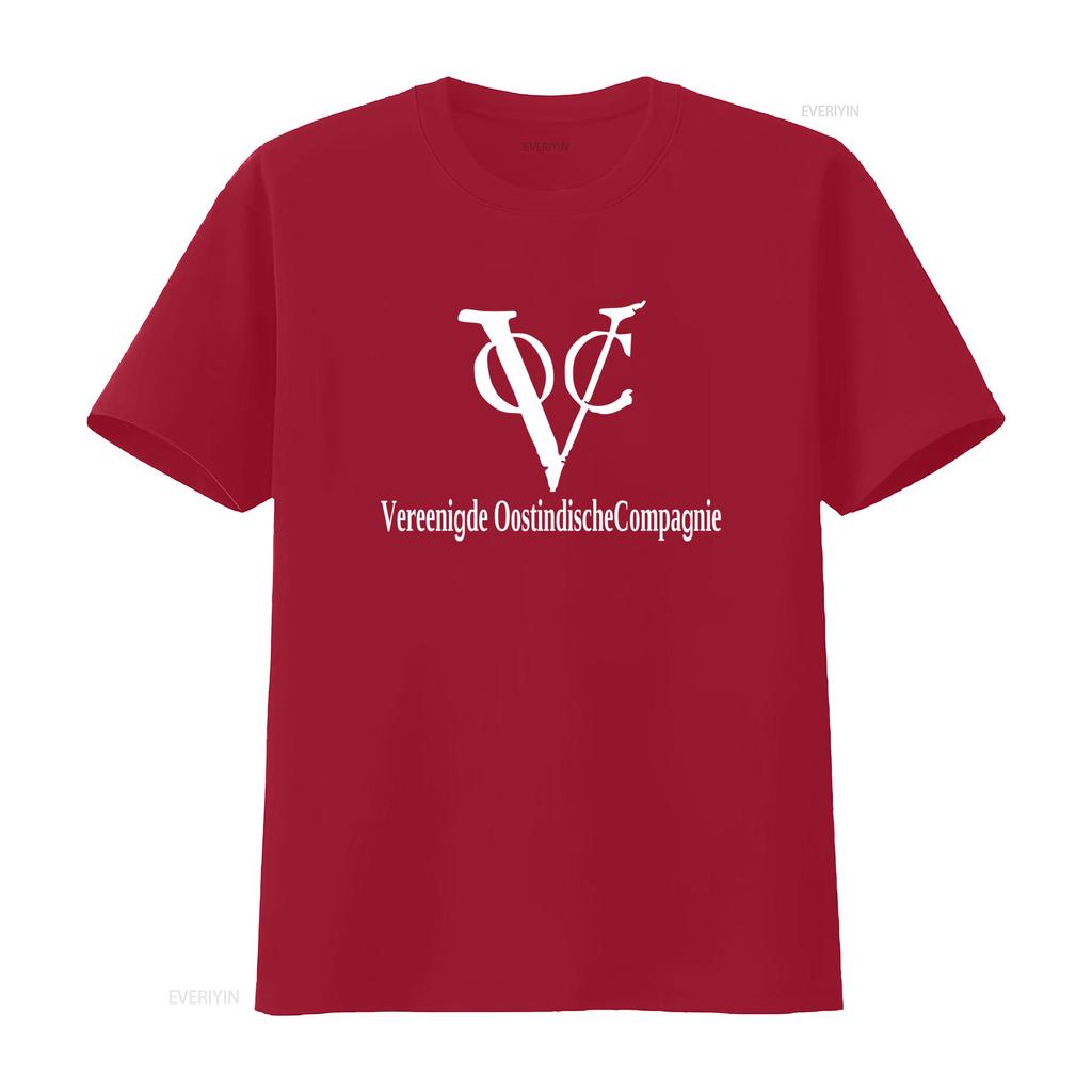 VOC Vereenigde Oostindische Compagnie Vintage Stil Print T-Shirt für Damen und Herren 33205 vintage gewaschen Unisex Vielseitig
