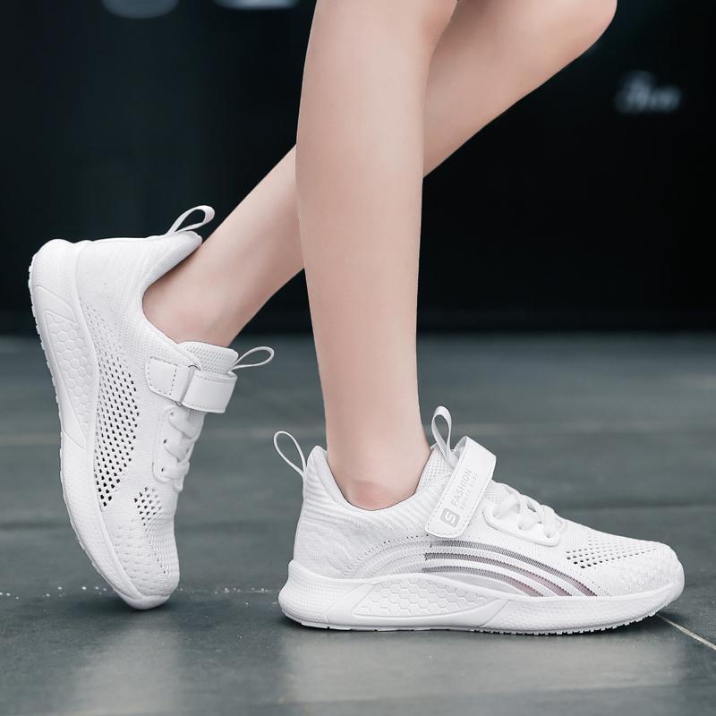 Girl's Large Breathable  Mesh Rotating Buckle Casual Shoes Sports Shoes Children's Shoes Running Shoes