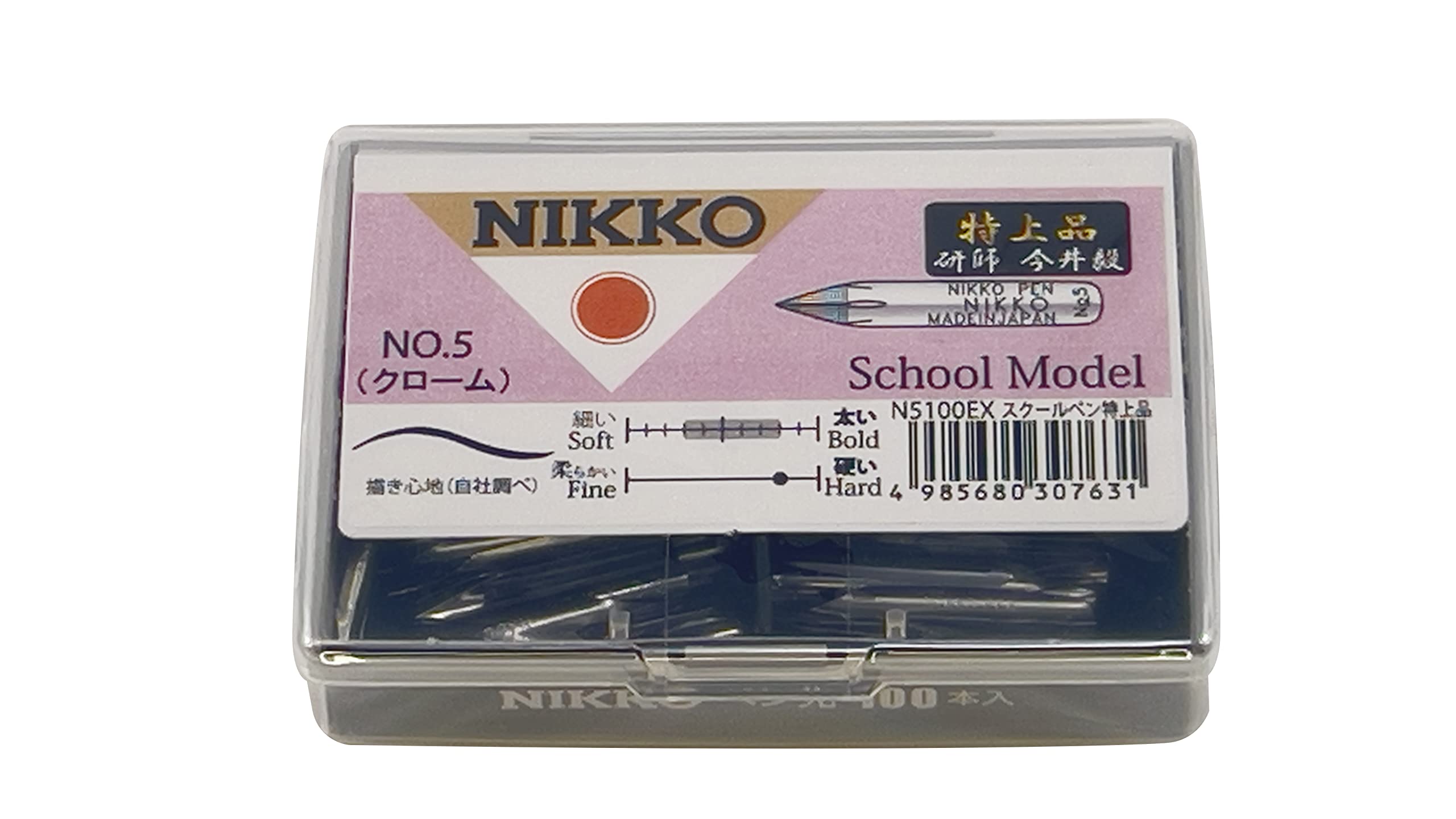 

Nikko Pen Nib N5 School Premium Quality 100 Pieces N5100EX серебряный
