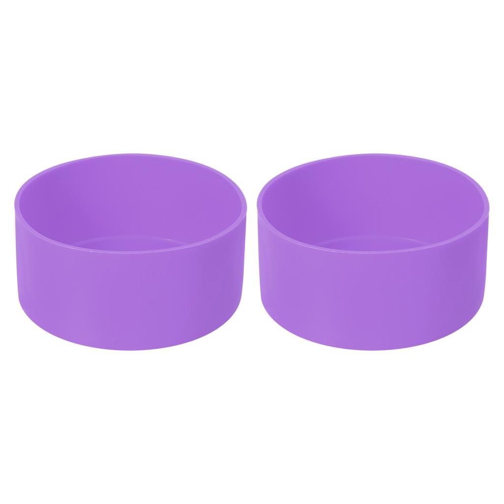 1/2 Stück 9cm Schützende Silikon-Stiefelhülle für 32-40 oz Wasserflaschenboden Anti-Rutsch-Hülle Universal-Tassenboden