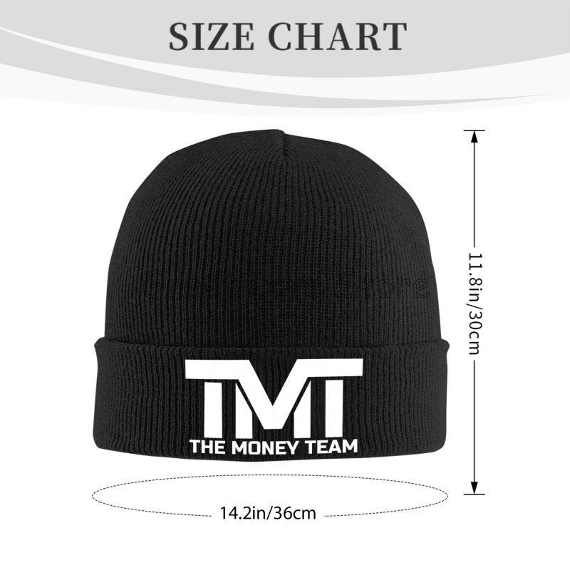 Floyd Mayweather TMT Print Bonnet Hats Street Knit Hat for Men Women Warm Winter Skullies Beanies Cap for Travel Outdoor Camping