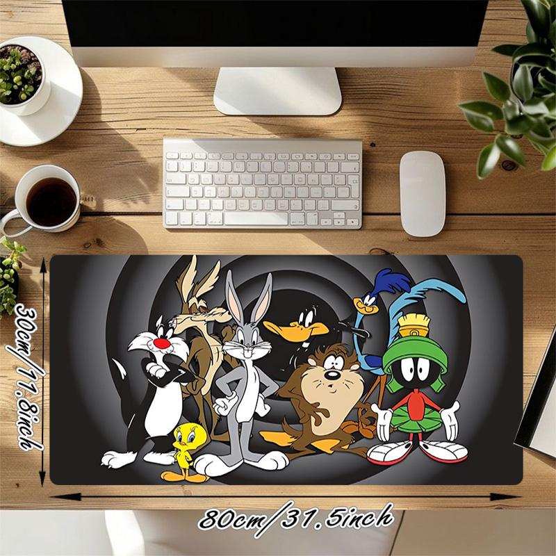 Looney Tunes Xl Gaming Mouse Pad Nonslip Rubber Base Stitched Edge Waterproof Desk Mat For Pc Laptop Gamer Office Computer Accessories C927420