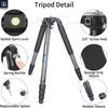 INNOREL Carbon Tripod Camera Nut Lock Type Load Capacity 20KG 4 Tiers Telescopic Panoramic Tube Diameter Bowl Adapter Video Digital Camera SLR Digital