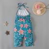 Summer Children Ha Clothing Condole Sleeveless Backless Independence Day Jumpsuit