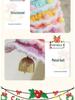 Cross-border Plush & Yarn Crochet Christmas Ornaments, Small Tree Decor & Car Pendants