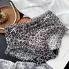 Ladies Summer Sexy Leopard Print Mesh Cake Layer Mid Waist Triangle Briefs
