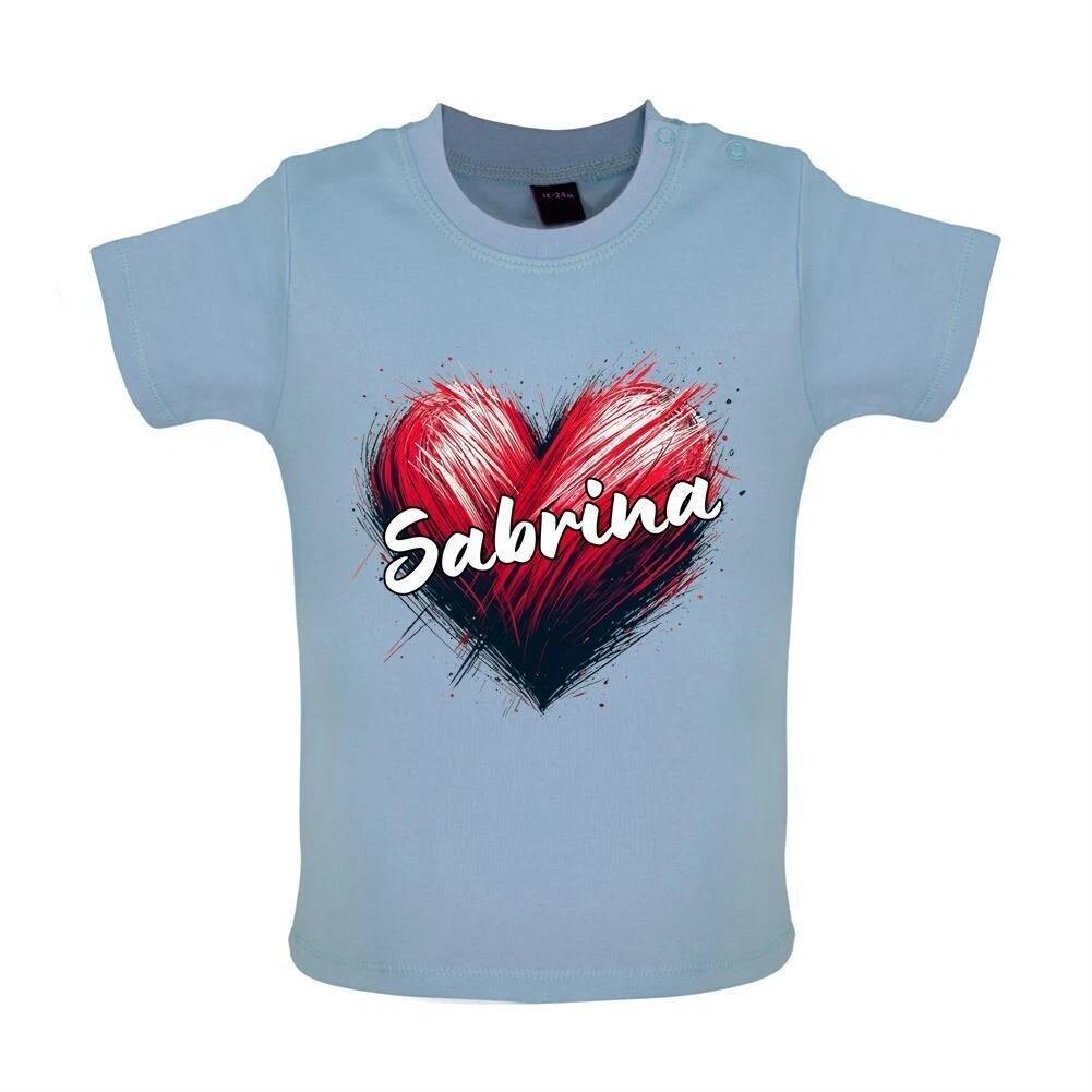 Love Heart Sabrina - Baby Kids Boys Girls Unisex T-Shirt / Babygrow - Singer Song love Fan 120