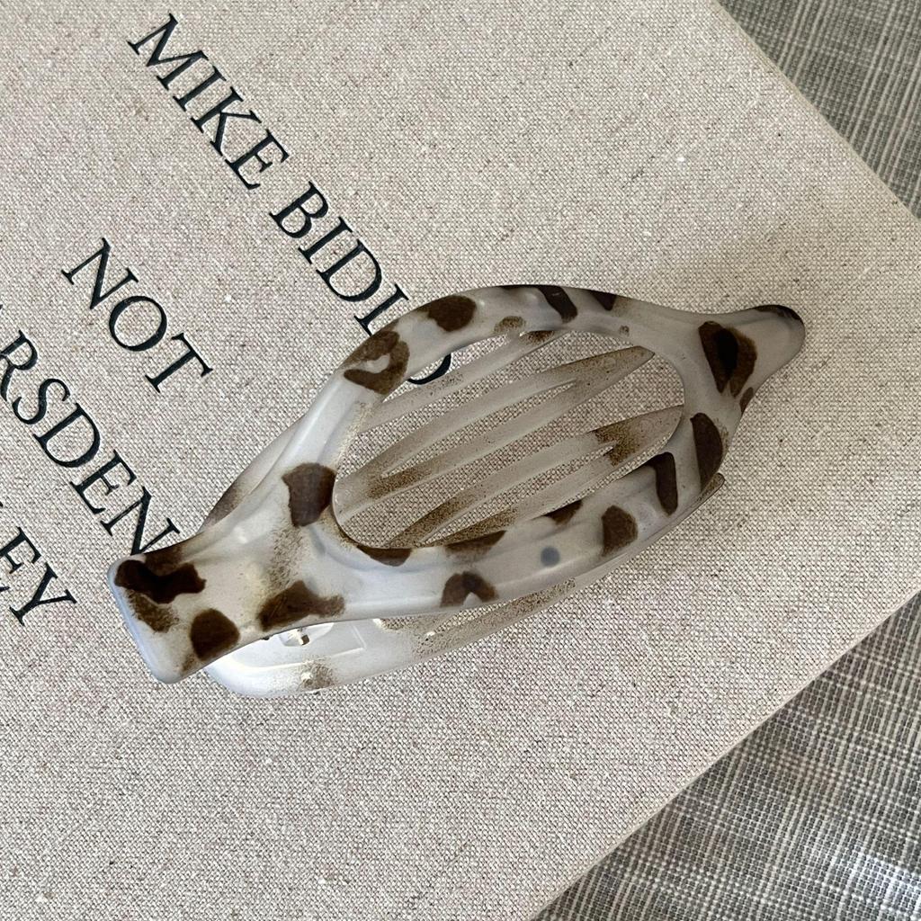 Matte Rutschfeste Entenschnabel-Haarspange für Hochsteckfrisur - Einfarbig, Große Größe