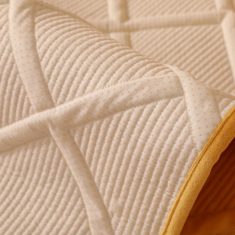 Autumn Winter Plush Sofa Cushion Embroidered Non-slip Thickened Cover Modern Simple Home Decor