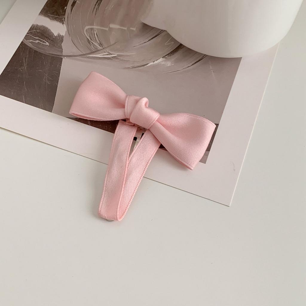 Delicate Bow Elegant Y2K Style Side Clip Bow Hair Clip Sweet Girls Fairy Bow Style 3D Bowknot Balletcore