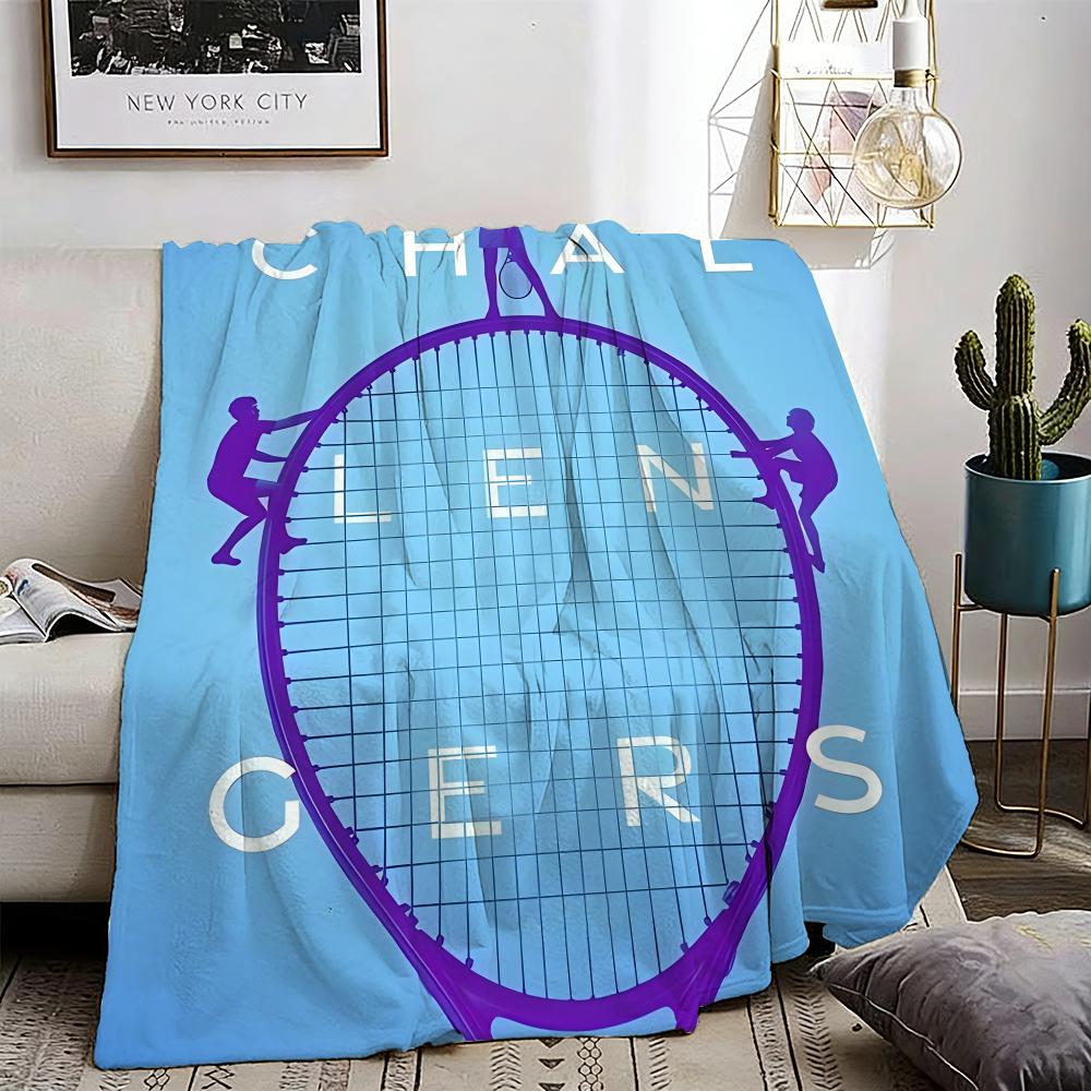 Movie Challengers Throw Lightweight 240g Flannel Blanket Soft Skin-friendly for Summer Cooling 75X95CM