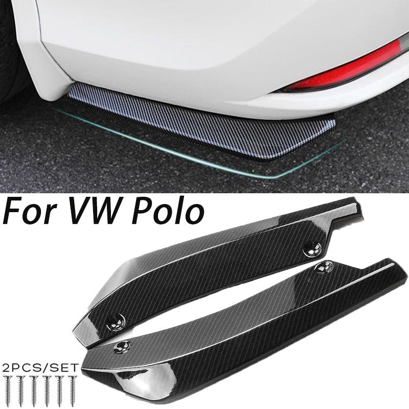 Lèvre de pare-chocs arrière Angle de wrap Diffuseur Séparateur Canard Spoiler Pour VW Polo Mk3 Mk4 Mk5 Mk6 GTI 86C 6N 6N2 6KV 6Q 9N 9N3 6R 6C AW BZ