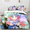 Gacha Life Academia Anime Duvet Cover Set with Pillow Covers Polyester Teens Kids Bedding Set Full Queen King Size Bed Linen