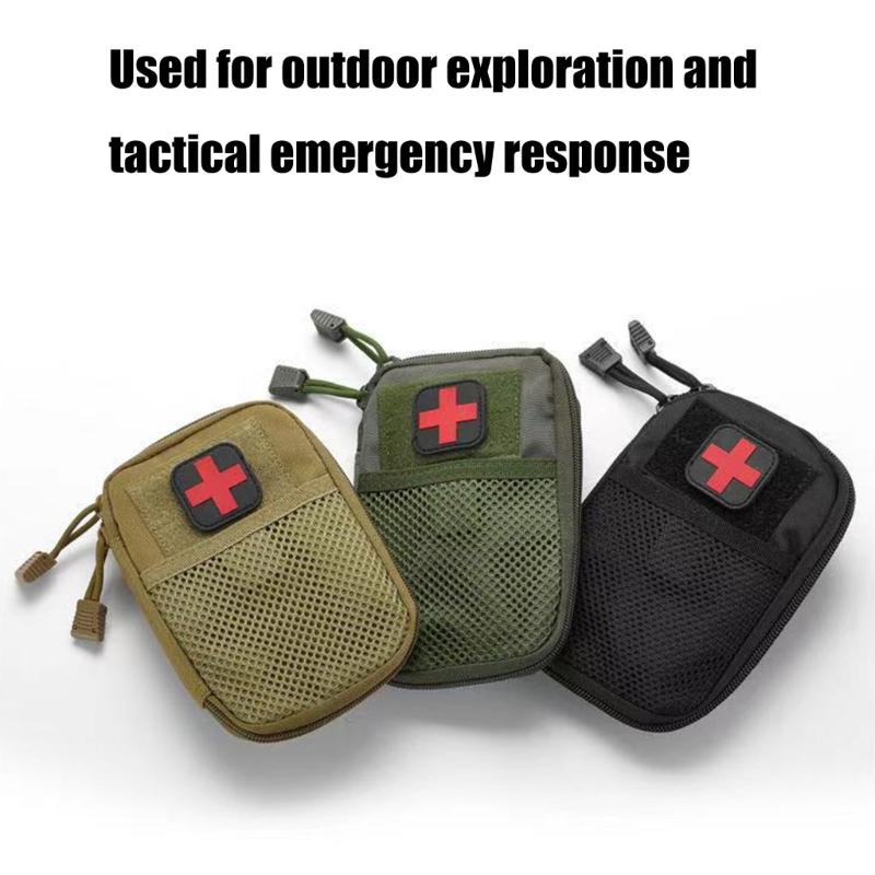 Portable Medicine Bag First Aids Pouches Waist Bag Tactically Medicals Pouches Zippers Waist Pack Small Utility Bag